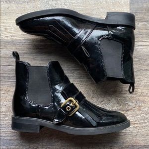 Marc Fisher Patent Booties